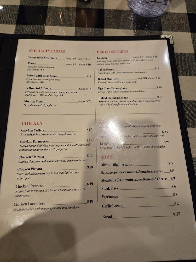 Dominic's Bistro Italiano Menu image 1